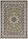 Nouristan Mirkan Orient Teppich – Wohnzimmerteppich Orientalisch Kurzflor Vintage Orientalischer Teppich für Esszimmer, Wohnzimmer, Schlafzimmer – Grün, 200x290cm
