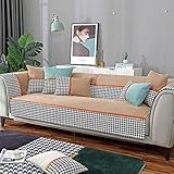 husse Sofa schonbezüge Couch couchüberzug Spannbezug für Sofa,Modische Wohnzimmer Sofa Protector,Studie Sofa Dekoration Bezüge,Ecksofa Sparer,Shop 1/2/3/4 Sitzer Sofa werfen-Khaki_110 * 240 cm