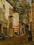 SERAVE Moderne Abstrakte Leinwandmalerei Leinwandbilder Für Das Klassisches Ölgemälde Straße des Sharbouri Cairo von John Varley für Wohnkultur 60x90cm