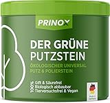 PRINOX® Der Grüne Putzstein 950g inkl. Handschwamm Nachhaltiger Universal Allzweckreiniger Jahresvorrat je Dose Öko Reiniger für Küche, Bad, Fenster, Sneaker, Ceranfeld, WC Made in DE
