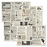 corpus delicti :: Papiertischsets – praktische Platzsets als Abreißblock - Vintage-Anzeigen aus Zeitungen – Newspaper