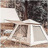 Zelt 4 Mann wasserdicht, DREI Sekunden zum Öffnen Günstiger Zeltstall Robustes Tipi-Zelt für Camping