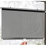 Saugnapf-Rollos, 45 x 125/68 x 125 cm, Sonnenschutz-Verdunkelungsrollos, Dachfenster-Rollos ohne Bohren, einziehbare Sonnenschutz, Thermo-Rollos, 68 x 125 cm/27 * 49 Zoll