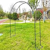 Kletterpergola Pergola, Pflanzenpergolastütze, Zugdraht-Kletterpergolastütze, Bogenpergola Im Freien (Color : Black)