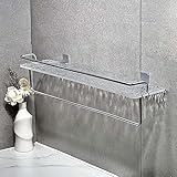 MAVNES Badezimmer Regal Badezimmer-Aufbewahrungsregal, wandmontierter Duschregal-Caddy, wandmontiertes rechteckiges Regal Duschablage (Size : 60cm Double Pole)