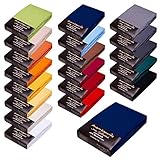 AVANTGARDE Premium SPANNBETTLAKEN - 180x200-200x220-40cm Steg - auch für Boxspringbett & Wasserbett - Spannbetttuch sehr Gute ca.170g/m² - Bettlaken 100% Jersey Baumwolle, ÖKO-TEX (14 Dunkelblau)