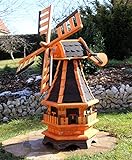 Dekorative Windmühle mit Solar schwarz Typ 17