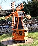 Dekorative Windmühle mit Solar schwarz Typ 17