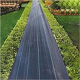 OKUOKA Unkrautfolie Unkrautbarriere für Einfahrten 60cm breit Unkrautblock Gartenmatte, für Gemüsegärten, Landscape Fabric 10m-200m lang Qualitätsabdeckung Plane (Size : 0.6mx80m/2ftx262ft)