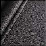Kunstleder Lederstoff Lederimitat Dunkelbraun 1.2mm Dick Kunstleder Material Big Litschi Muster Kleidung Schneiderei Polster Kunstleder Stoff Wasserdichtes Sofa Autositzbezüge 138cmx100(Size:7M×1.38M)