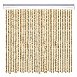 Bambusvorhang Türvorhang Holzperlenvorhang Hängende Perlen Bambus Tür Vorhang Fadenvorhang Insektenschutz für Schlafzimmer,Wohnzimmer,als Raumteiler oder Dekoration,Aanpassbar (130 strands 130x180cm)
