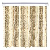 Bambusvorhang Türvorhang Holzperlenvorhang Hängende Perlen Bambus Tür Vorhang Fadenvorhang Insektenschutz für Schlafzimmer,Wohnzimmer,als Raumteiler oder Dekoration,Aanpassbar (130 strands 130x180cm)