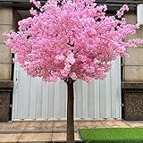 CAMBOS Rosa Simulation Pflanze/Japanischer Künstlicher Kirschbaum/Künstliche Blumen Deko Outdoor Kirsche/Wunschbaum Indoor Hochzeit Dekoration Landschaftsbau Fake TRE 2.5x1.5m/8.2x4.9ft