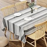 Gestreifte Tischdecke rechteckig Küche Hochzeit Dekoration Tisch Tischdecke Couchtisch Ornamente AO7 140x140cm