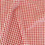 Vichy-Karo in Rot/Weiß Baumwoll-Stoff kariert - Karogröße: 5 x 5 mm