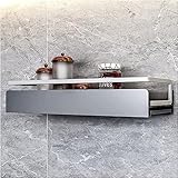 Yisss Gewürzregal,Küchenregal Wand Wand-Küchen-Gewürzregal, Wandmontage-Regale, Aufbewahrungsregale, schwebende Regale, rustikales Regal, Küche für Schranktür, Speisekammer, Küche, Badezimmerzubehör