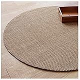 ZDW Sisal Teppich Runde Form Wohnzimmer Couchtisch Schwenkstuhl Teppich Schlafzimmer Nachthaar Decke Faser Teppich Weiche Mittelstärke Gewebt Gewebt/B/200 * 200 cm
