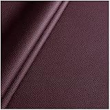 Kunstleder Lederstoff Lederimitat 1.2mm Dick Kunstleder Material Big Litschi Muster Kleidung Schneiderei Polster Kunstleder Stoff Wasserdichtes Sofa Autositzbezüge 138cmx100cm（Rot Alkoh(Size:2M×1.38M)