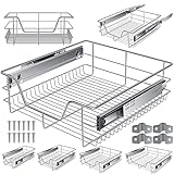 KESSER® Teleskopschublade 50 cm ✓ Küchenschublade ✓ Küchenschrank ✓ Korbauszug ✓ Schrankauszug ✓ Vollauszug ✓ Schublade