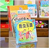 YuegoO Bücherregal Desktop-Aufbewahrungsbox Transparentes Studenten-Aufbewahrungsregal Ausstellungsregal Bücherregal Bücherregal Bücherregal Zeitschriftenregal