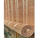 Bambus-Rollos Raffrollos Outdoor, Garten Rollo Aussenbereich Wetterfest, Vorhang, Seitenzug Bambusrollo, Sichtschutz, Sonnenschutz, Natürliches Holzrollo Jalousie Für Fenster