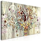 murando - Bilder Gustav Klimt Baum des Lebens 120x60 cm Vlies Leinwandbild 1 tlg Kunstdruck modern Wandbilder XXL Wanddekoration Design Wand Bild - Baum Steine Kunst l-A-0033-b-a