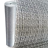 Garmix Volierendraht 6x6mm Drahtgitter 4-Eck Maschendraht Zaun Feuerverzinkt 0,65 mm (5m, 100cm)