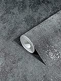 marburg Tapete Schwarz Dunkelgrau Betonoptik Vliestapete Beton für Schlafzimmer oder Wohnzimmer 100% Made in Germany PREMIUM QUALITÄT 10,05 x 0,53m 32638