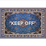 IXITAB Keep Off Teppiche Schwarz-Weiß-Teppiche Wohnzimmer Schlafzimmer Nachttischdecken Sofas Bodenbeläge Polstermöbel Wohnkultur 60X90Cm