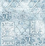KT·EXCLUSIVE WALL FASHION Selbstklebende Tapeten Orientalische | Oriental Design | Türkis