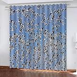 ONDIAN verdunkelungsvorhang ösen 140 x 117 cm(55 x 46 inch) 1 Paar Thermo- Verdunklungsgardinen schalldämmend Blickdicht Verdunkelung