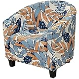 BrolEo Stretch-Schonbezug für Clubsessel, Bedruckt, 2-teiliger Sesselbezug, Sesselbezug, Couchbezug, Möbelschutz mit elastischer Unterseite für Kinder, Wohnzimmer