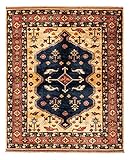 Morgenland Afghan Teppich 200 x 152 cm, Schurwollteppich, Teppichbrücke, Teppich Wohnzimmer