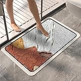 Momobuyi badematte rutschfest kieselgur badematte schnelltrocknend badematte Stein rutschfeste badematte abstrakte Kunst absorbierende badematte