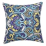 Homoyoyo Outdoor-Kissenbezug Rustikale Deko Für Zu Hause Outdoor-Kissen Rosa Dekokissen Fürs Bett Blaue Dekokissen Heim-Kissenbezug Weiße Kissen Einzigartiger Kissenbezug Schutz-Pu