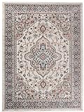 Carpeto Orientteppich Teppich Beige 250 x 350 cm Medaillon Klassisch Muster - Wohnzimmer Schlafzimmer Esszimmer