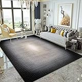 RUGMRZ Area Rug Bettumrandung Teppich Teppiche Wohnzimmer Grauer einfacher Wohnzimmer Teppich, die Farbe ist Nicht verblasst, rutsch fest und schmutz abweisend Badteppich 180 x 200 cm