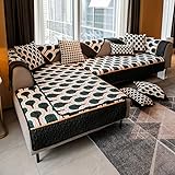Konsilsa Sofaüberwurf, Sofaläufer Sofa überzug sofabezug l Form Sesselschoner Möbelbezug Anti-Rutsch Couch überwurf Dicke couchbezug (Color : A, Größe : 90x120cm(35x47inch))