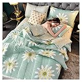 MeRcri Sommer Coole Steppdecke Quilt Air Conditioner Gewaschener Baumwoll-Quilt-Student Einzelner Sommer-Schlafsaal Dünne Steppdecke (Color : #11, Size : 180 * 200cm(70 * 78in))