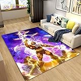 BEPHON Bereich Teppich, 3D Anime Teppich Eingangstürmatte Abstrakte Geometrische Optische Fußmatte rutschfest 80X120Cm A7053