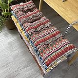 2-3 Sitzer Komfort Sitzkissen Bank Matratze für Outdoor Schaukel Hängematte Möbel Liegen Terrasse, Dicke Bankkissen Sitzbezug für Sonnenliegen, Gartenstühle, Liegen, Sitzgelegenheiten