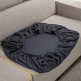 VEAI Sofa Sitzkissenbezug Stretch 4/3/2/1 Sitzer/L Form Sofabezug Braun/Schwarz/Rot/Groß Elastische Couch Kissenbezüge Husse Überzug Bezug Für Sofa Sitzkissen ( Color : #8 , Size : L (160-190cm) )