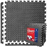 PROIRON Extra Dicke 2cm Bodenschutzmatte Fitness, 60x60cm Schutzmatten Puzzlematte, 6 Puzzle Bodenmatte Unterlegmatte für Fitnessraum&Fitnessgerät, Fitnessmatte Turnmatte Sportmatte Trainingsmatte