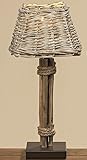 Generisch Maritime Tischleuchte Rattan H45cm