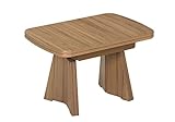 58 aufm Kessel Funktionstisch Casie höhenverstellbar und ausziehbar 101(141,5) x 71 x 54-73 Couchtisch massiv Kernbuche 16148