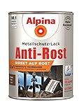 Alpina Metallschutzlack Anti-Rost Braun 2,5 Liter glänzend